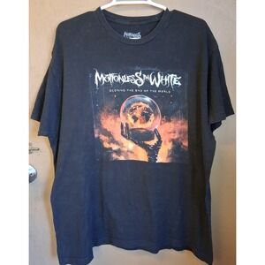 Motionless In White Scoring The End Of The World Album Art Band Tee SS XL GUC